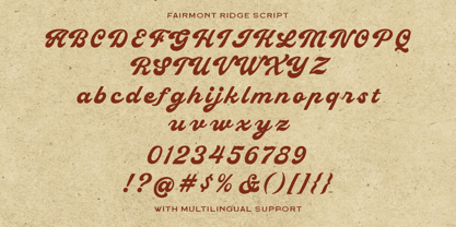 Fairmont Ridge Font Poster 11