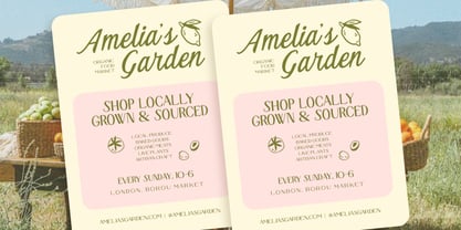 Quiet Garden Font Poster 2