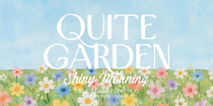 Quiet Garden Font Poster 1