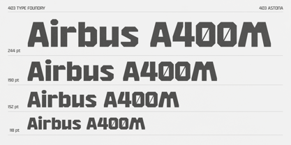 403 Astona Font Poster 2