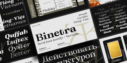 Binetra Font Poster 1