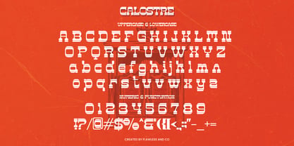 Calostre Font Poster 8