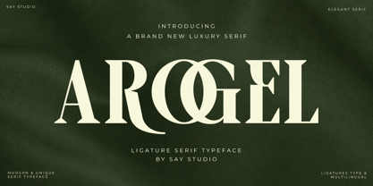 Arogel Font Poster 1