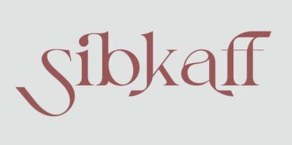 Sibkaff Font Poster 1