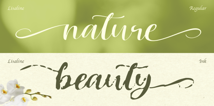 Lisaline Font Poster 4