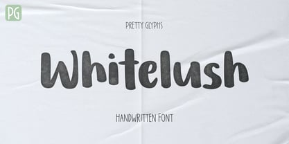 PG Whitelush Font Poster 1