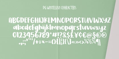 PG Whitelush Font Poster 5