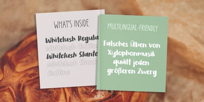 PG Whitelush Font Poster 4