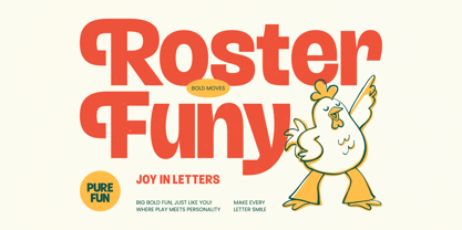 Roster Funy Font Poster 1