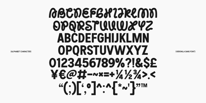 Veronila Font Poster 8