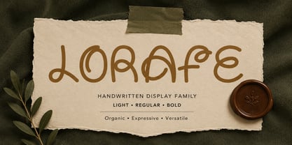 Lorafe Font Poster 12