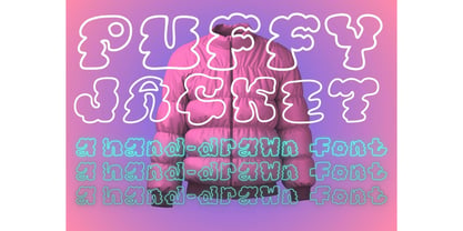 PuffyJacket Font Poster 5