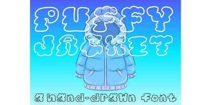 PuffyJacket Font Poster 2
