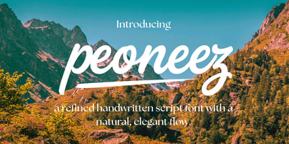 Peoneez Signature Font Poster 1