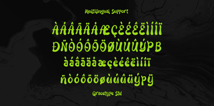 Liquid Unflow Font Poster 11