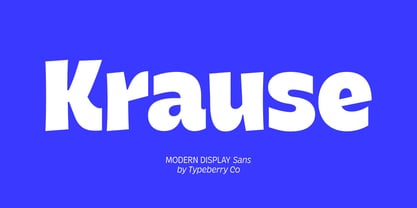 Krause Variable Font Poster 1