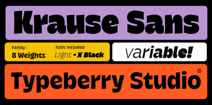 Krause Variable Font Poster 15