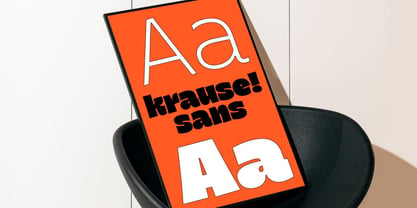 Krause Variable Font Poster 14