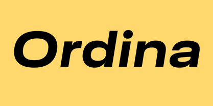 Ordina Font Poster 1