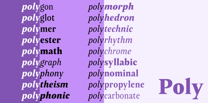 Poly Font Poster 3