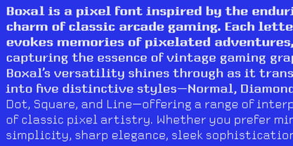 Boxal Font Poster 13
