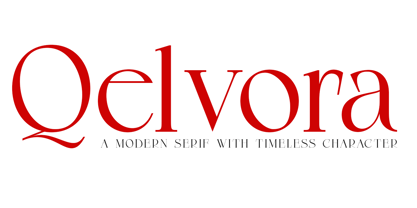 Qelvora Font Poster 1