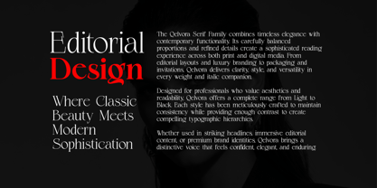 Qelvora Font Poster 2