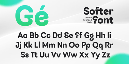 Softer Font Poster 10