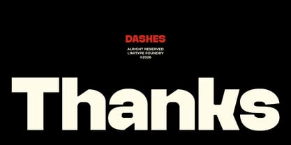 Dashes Font Poster 12