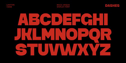 Dashes Font Poster 7