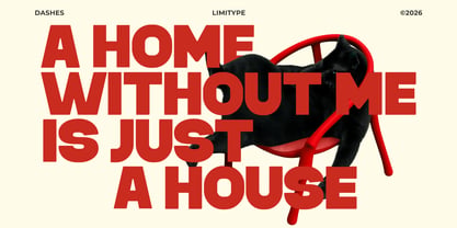 Dashes Font Poster 5