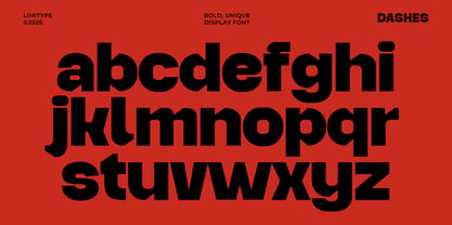 Dashes Font Poster 8