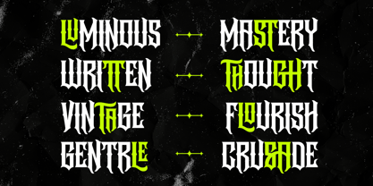 Underock Font Poster 9