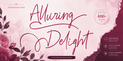 Alluring Delight Font Poster 1