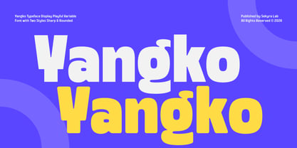 Yangko Font Poster 1