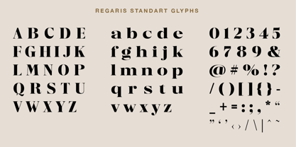 Regaris Font Poster 6