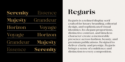Regaris Font Poster 10