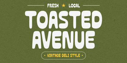 Toasted Avenue Font Poster 1