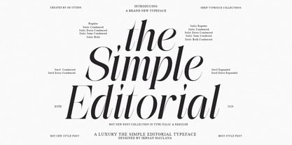 The Simple Editorial Font Poster 1