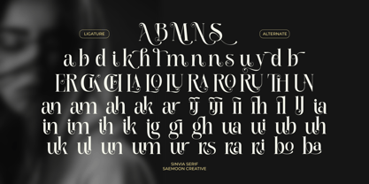 Sinvia Font Poster 13