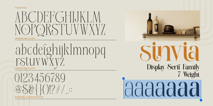 Sinvia Font Poster 5
