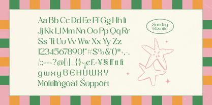 Sunday Eksotic Font Poster 10