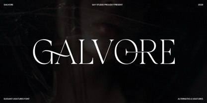 Galvore Font Poster 1