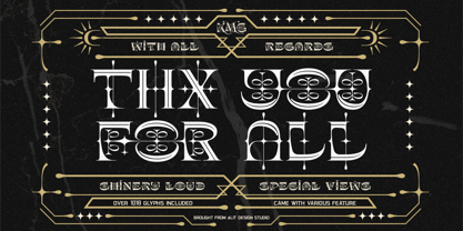 Shinery Loud Font Poster 14