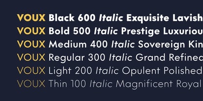 Voux Font Poster 7