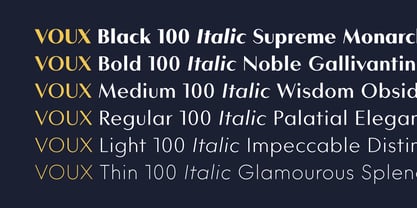 Voux Font Poster 9