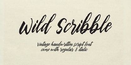 Wild Scribble Script Font Poster 1