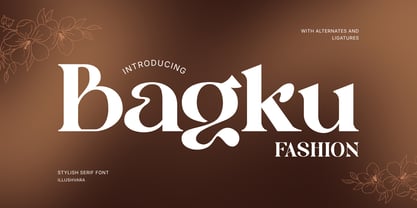 Bagku Fashion Font Poster 1