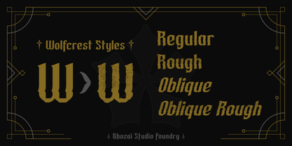 Wolfcrest Font Poster 2