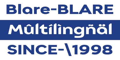 Blare Font Poster 4